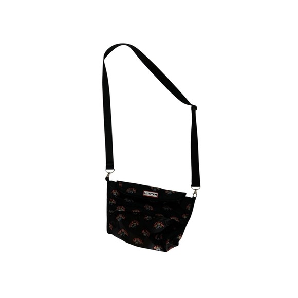 HUNTER Packable Crossbody Bag Mini Rainbow Print Dopamine Travel Festival Purse - Picture 1 of 7